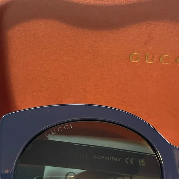 NWT authentic Gucci Womens Cat Eye Blue Fashion sunglasses .๐๐๐ - Picture 14 of 15